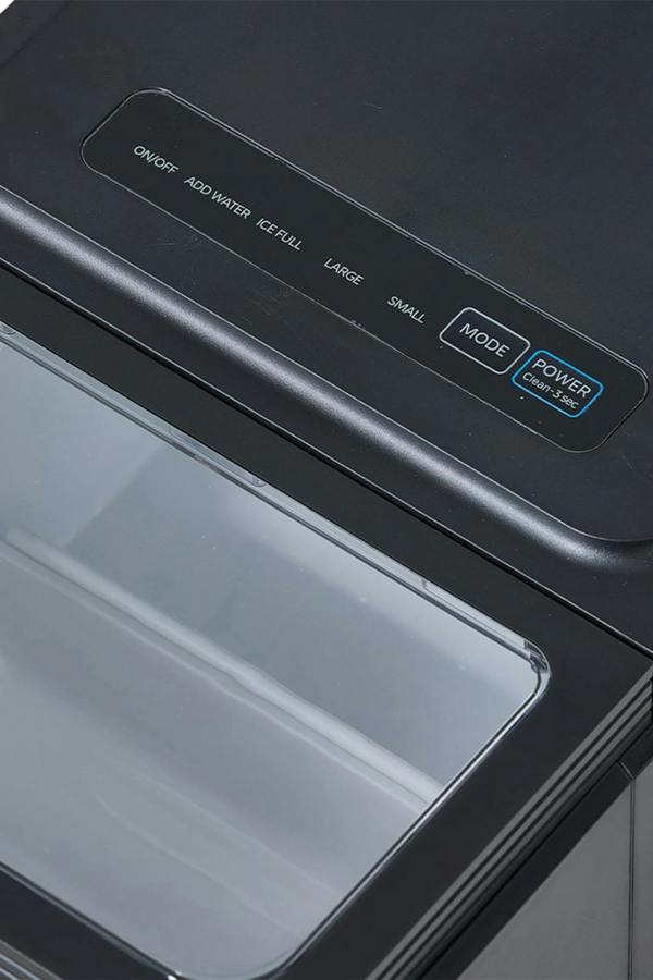 Living and Home Self-Cleaning Ice Maker Machine with 1.3L Water Tank, Ice Scoop & Detachable Basket