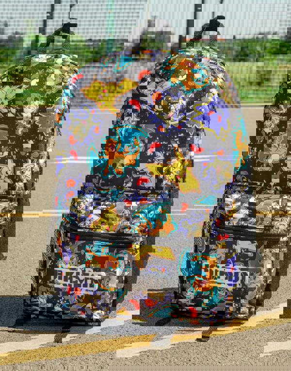 Pokemon Boys Black Character All Over Print Backpack (One Size)