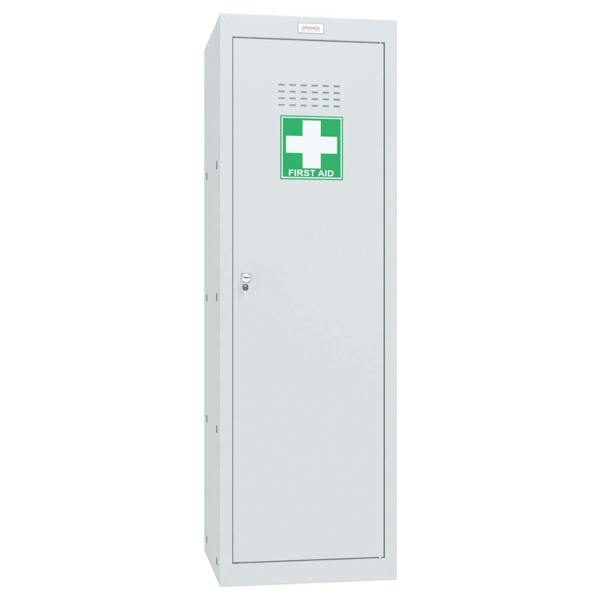 Phoenix Safe Phoenix MC1244GGK Size 4 Light Grey Medical Cube Locker with Key Lock
