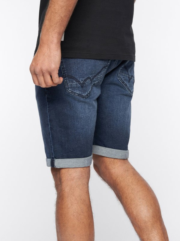 Duck and Cover Zeki Shorts Dark Wash