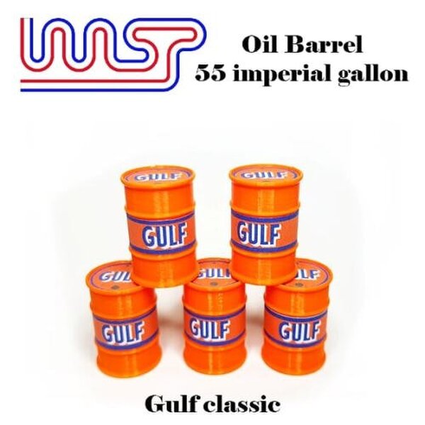 MCSlots Gulf Classic 5 x Barrel Drum 1:32 Scale Slot Car Track Scenery Wasp 55
