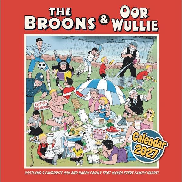 Broons and Oor Wullie Calendar 2027, Wall Calendars, Month To View, Humour, Gift
