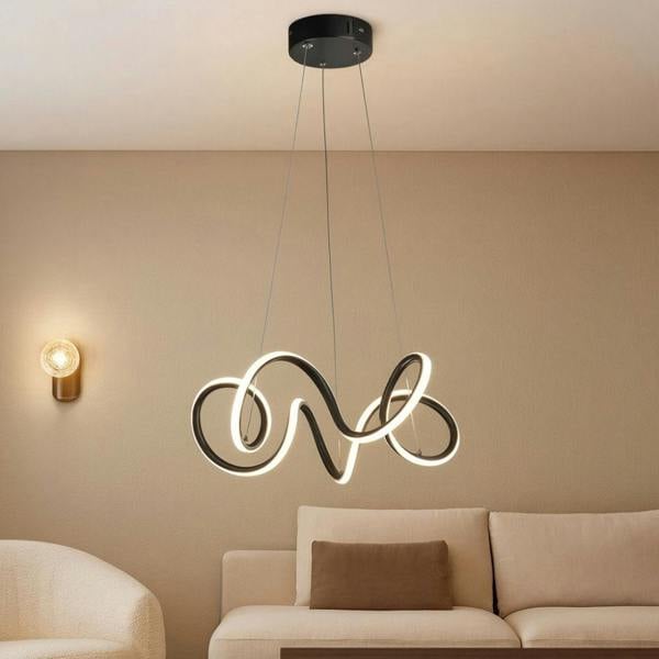 Pagazzi Lighting Aurielle Black LED Pendant Ceiling Light