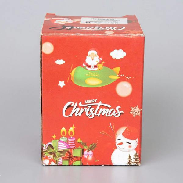 7cm Christmas Mini Snow Globe with Resin Moon and Star Base, Teddy Scene Decoration image 5