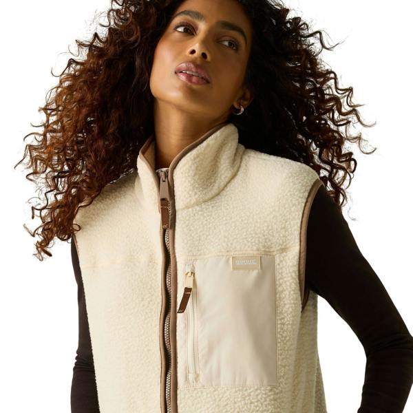 Regatta Womens/Ladies Borg Longline Body Warmer - Light Vanilla/Mocha - 