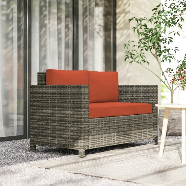 Rattan Loveseat