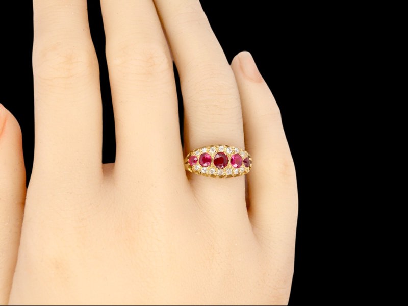 Vintage Tom An antique ruby and diamond ring