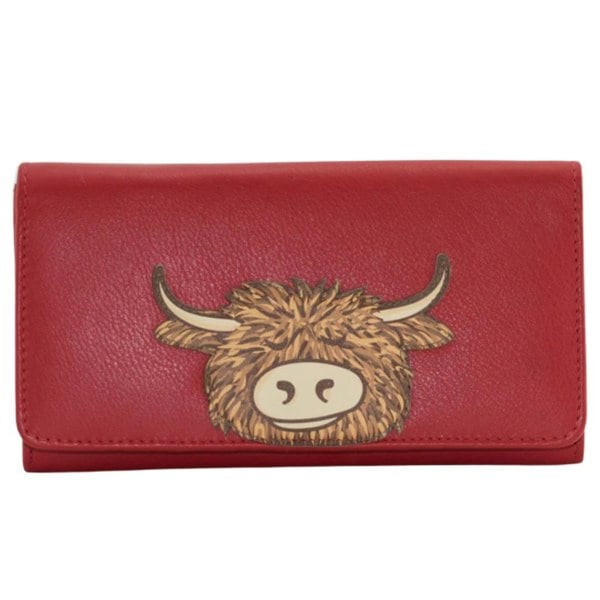 Mala Leather Bella Highland Cow Matinee Purse - Ltd Edition