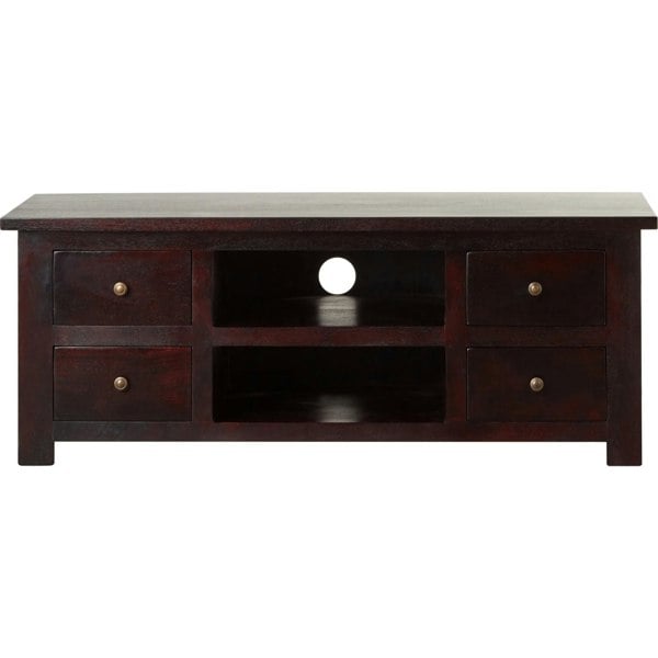 IH Design Jinita Dark Wood TV Cabinet with Drawers
