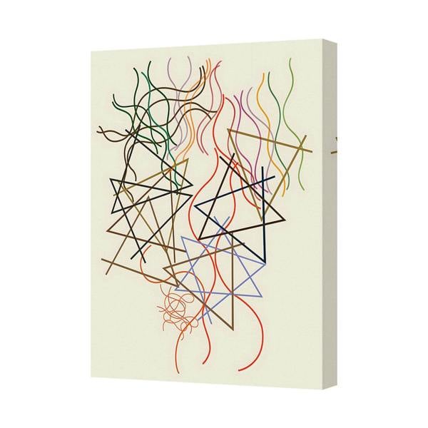 Benjamin Tate Design Colorful Abstract Geometric Line Art On Canvas Wall Decor 9158