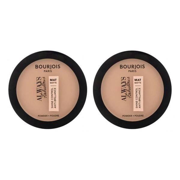 Bourjois Paris 2 x Bourjois Always Fabulous Shine Control Matte Powder 10g - 410 Golden Beige