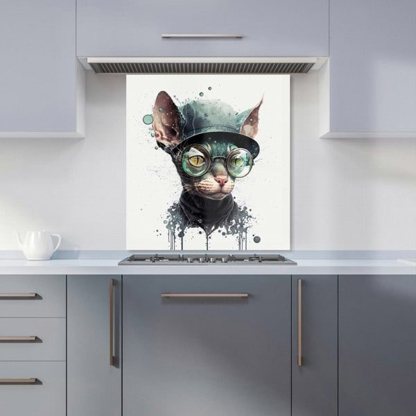 Warren Reed - Designer Cornish Rex Cat Splashart Kitchen Splashback