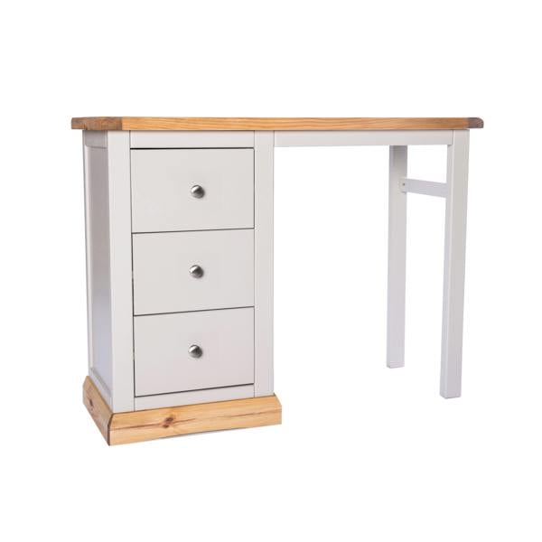Bomporto 3 Drawer Desk - Dressing Table Chrome Knob