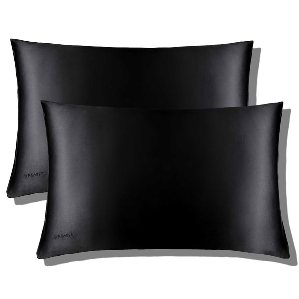 Drowsy Sleep Co Silk Pillowcase - Black Jade