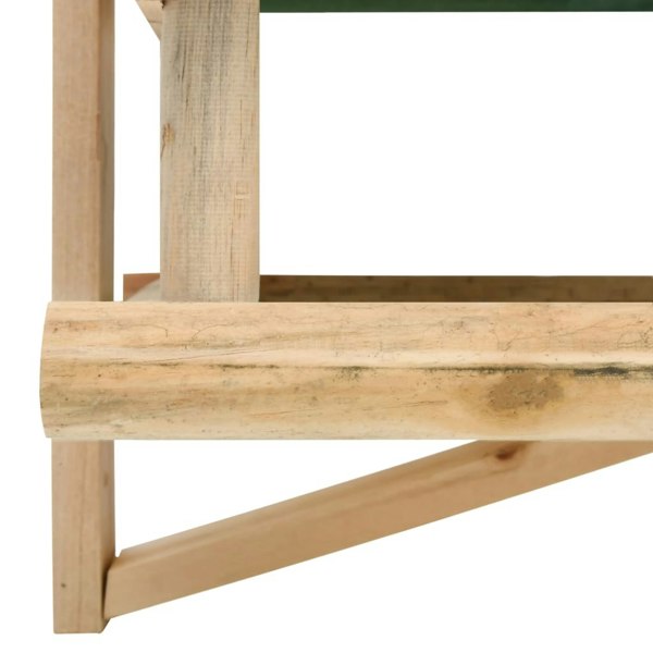 Berkfield Bird Feeder Solid Wood 35x29.5x21 cm