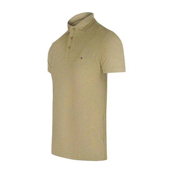 Tommy Hilfiger Mens Polo Shirt - Beige - 