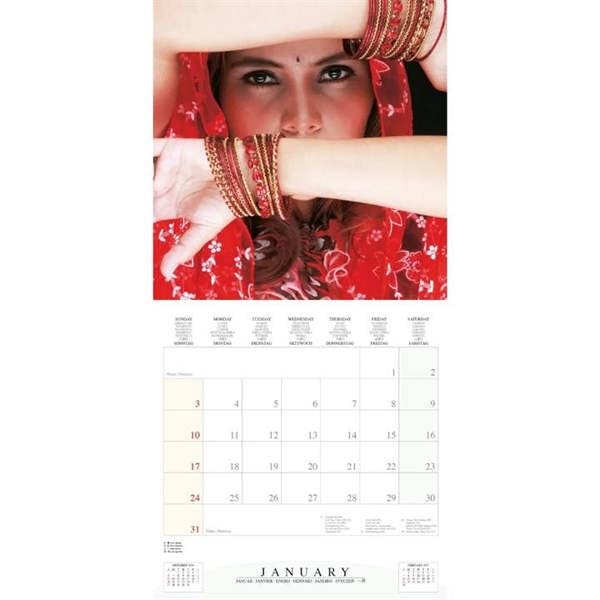 Asia Colours of India Calendar 2027, Wall Calendars, Month To View, Travel, Gift