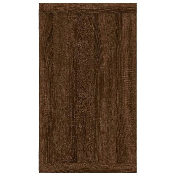 Berkfield Wall Cube Shelves 4 pcs Brown Oak 80x15x26.5 cm Engineered Wood