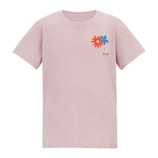 Regatta Childrens/Kids Bosley Floral Back Print T-Shirt - Powder Lilac