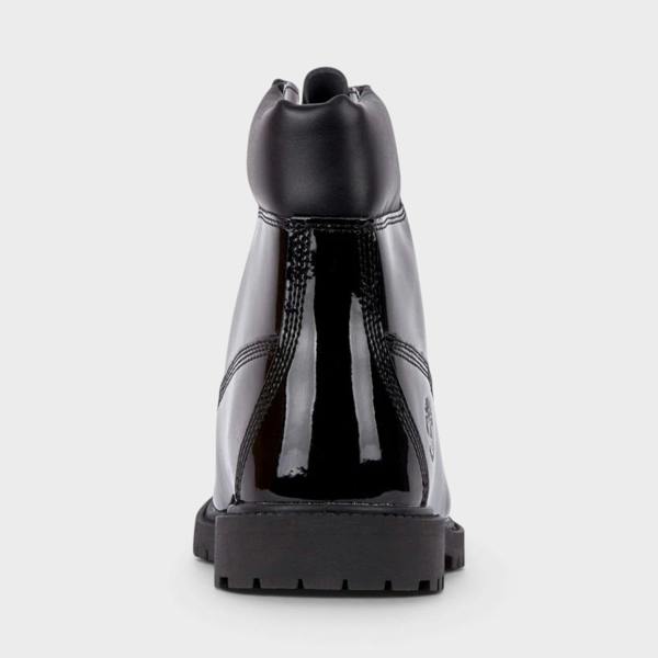 Timberland Premium 6 Inch Patent Black Boots