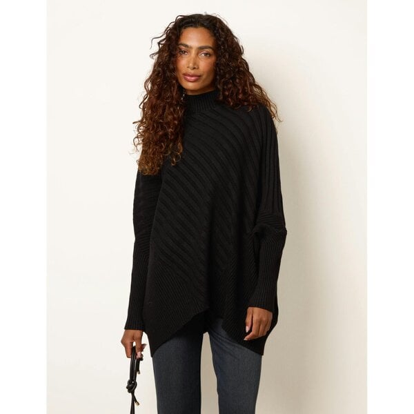 Blue Vanilla Poncho-Style Jumper