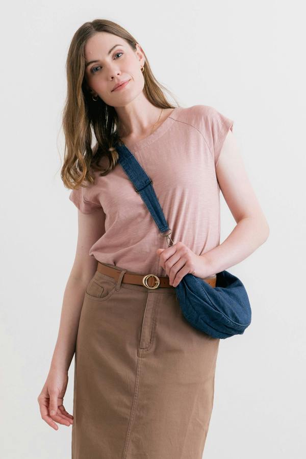 Lily & Me Denim Crossbody Bag