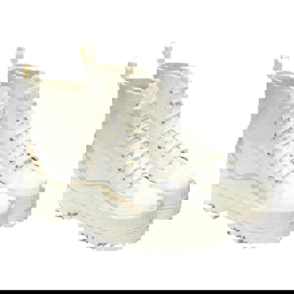 Superga Women's 2469 Alpina Wave Grosgrain Ankle Boots - White Avorio/Beige