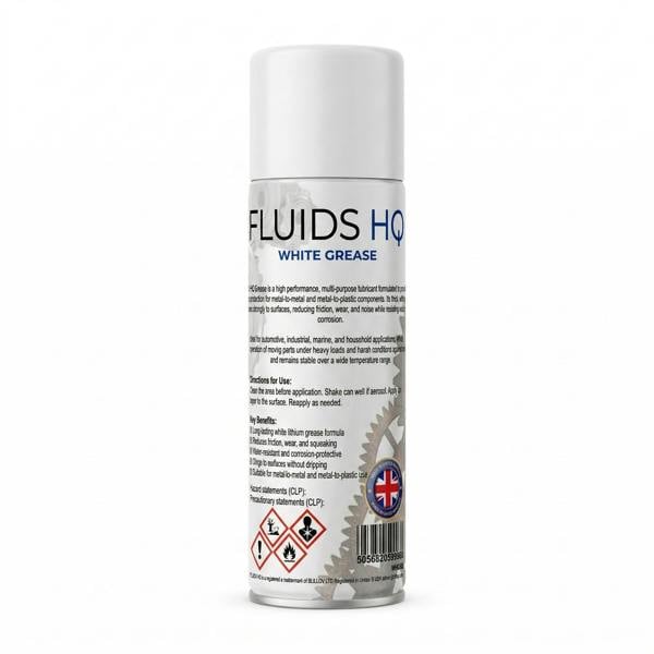 Fluids HQ FluidsHQ White Grease Spray Multi-Purpose Maintenance Grease Lubricant 500ml