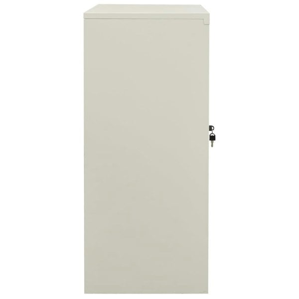 Berkfield Office Cabinet Light Grey 90x40x90 cm Steel