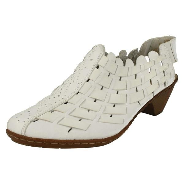 Rieker Ladies Rieker Sling Back Shoes With Woven Detail 46778