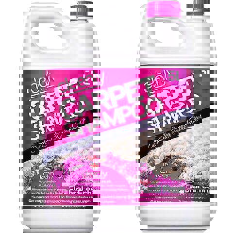 Cleenly Carpet Shampoo Cleaner Solution Floral Fresh Fragrance Safe for All Carpet Cleaning Machines 5L