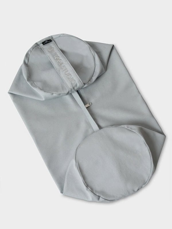 Replacement Yoga Bolster Cushion Cover Light Grey