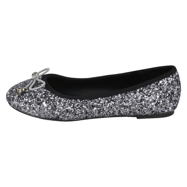 Spot On Girls Spot On Flat Glitter Ballerinas