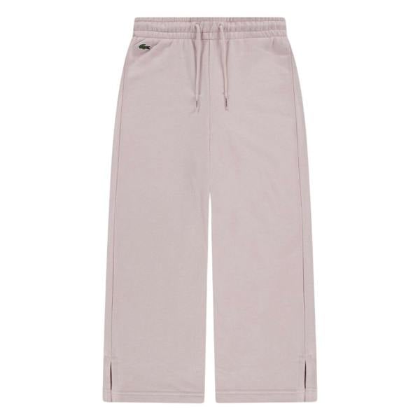 Lacoste Womens/Ladies Logo Wide Leg Sweatpants - Pink - 