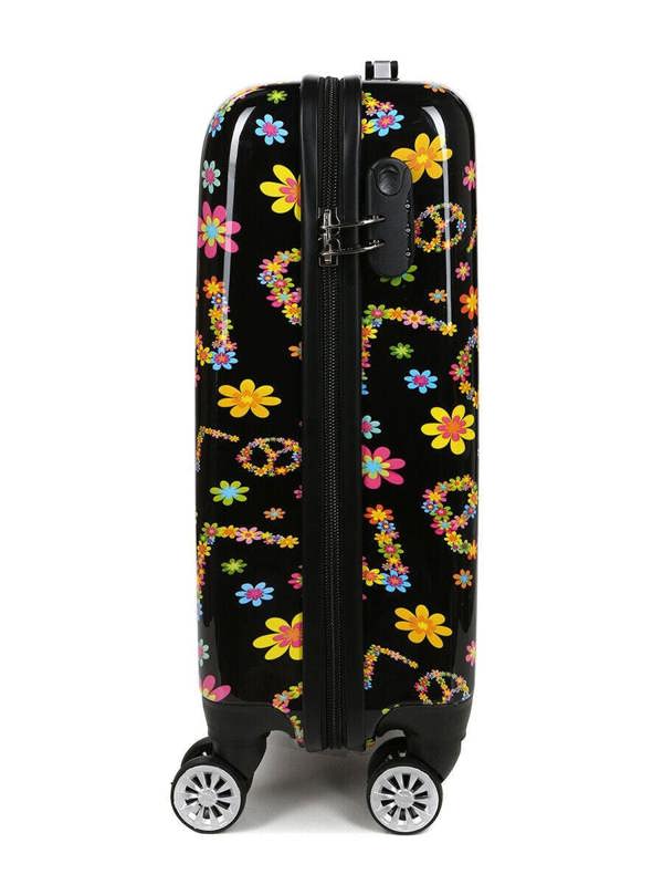 Snowball Hard Shell Printed Dual 4 Wheel Luggage Suitcase