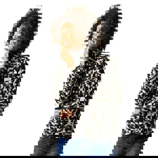 Regatta Womens/Ladies Frankie Abstract Floral Full Zip Fleece Jacket - Beige - 