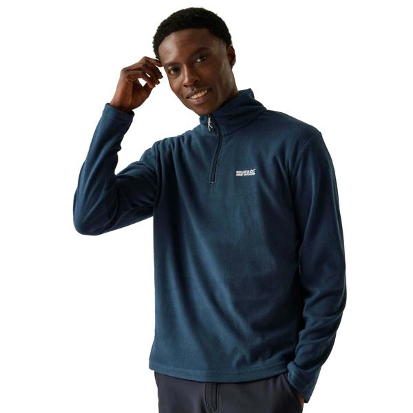 Regatta Great Outdoors Mens Thompson Half Zip Fleece Top - Moonlight Denim - 