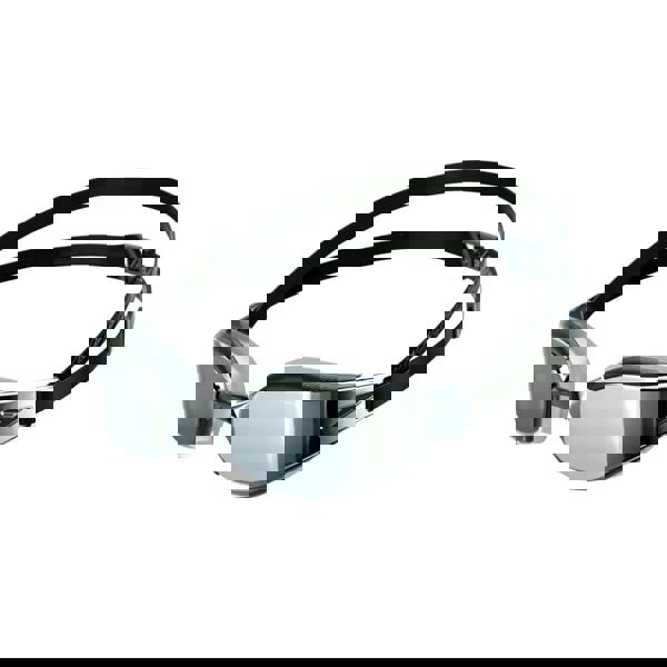 Speedo Fastskin Hyper Elite mirror swim goggles in silver and black with mirrored lenses