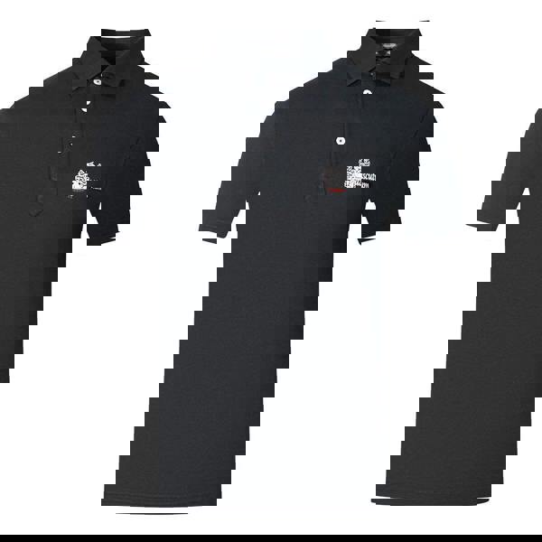 Aquascutum Unisex Adult Aldis London Logo Polo Shirt - Black/White