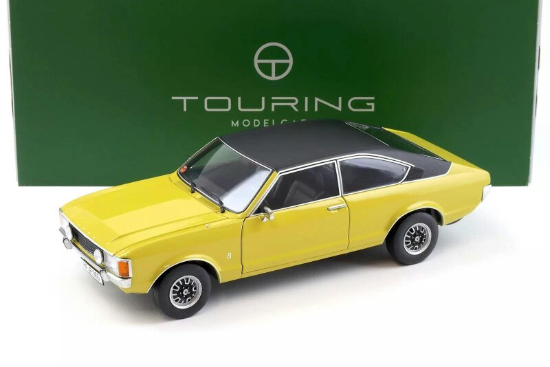 MCSlots Ford Granada Consul Coupe GT 2.3 Yellow 1:18 Scale Touring Modelcars 18080005