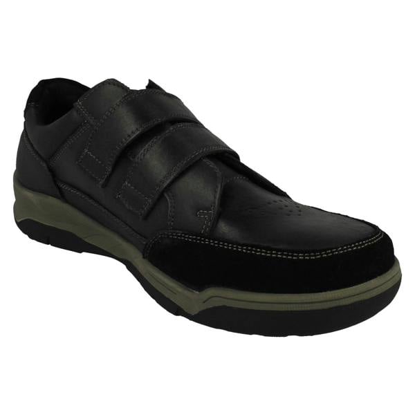 Hush Puppies Mens Hush Puppies Cushioned Insole Hook & Loop Shoes Fabian Double Strap