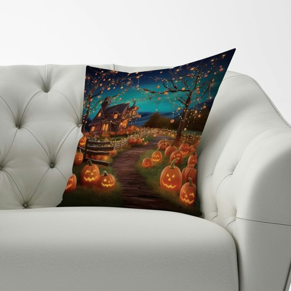 Warren Reed Enchanted Hallowen Pumpkin Patch Cushions