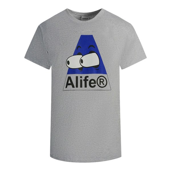 Alife Bugged Out Logo T-Shirt - Heather Grey 