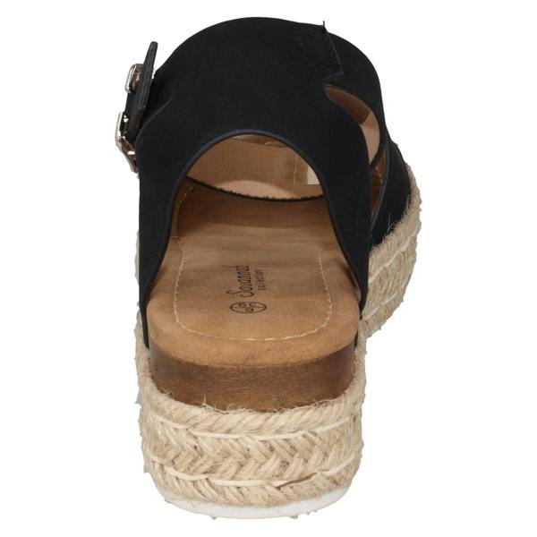 Savannah Ladies Savannah Wedge Mule Wide Fit Sandals F12039