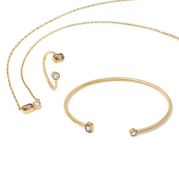 Say It With November Topaz Birthstone Gift Set - Yellow Gold