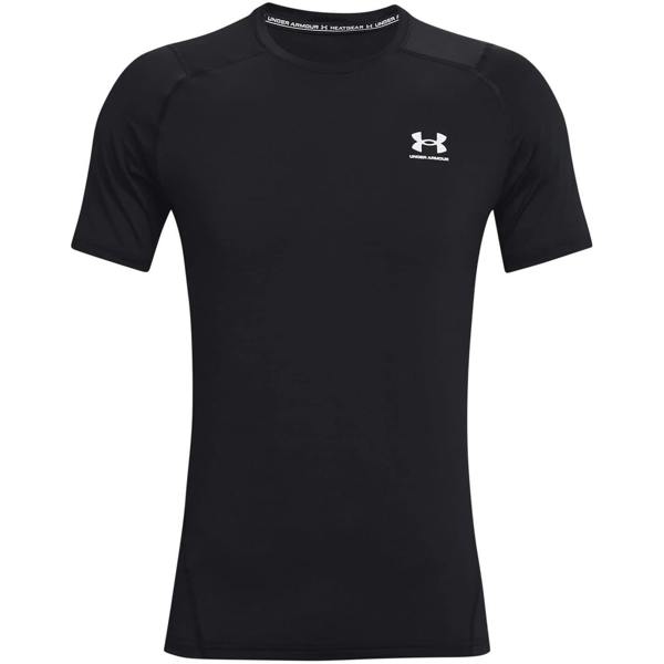 Under Armour Mens HeatGear Mesh Panel Fitted T-Shirt - Black - 
