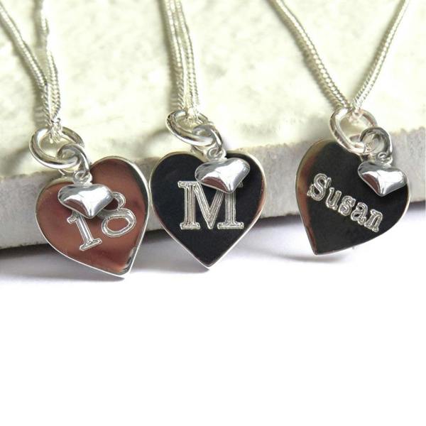 Aye Do Gifts Personalised Sterling Silver Mini Heart Necklace