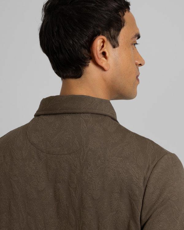 Steel & Jelly Norwood - Leaf Textured Polo Shirt