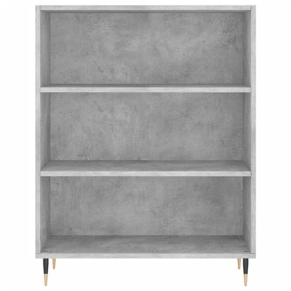 Berkfield Bookcase Concrete Grey 69.5x32.5x90 cm Engineered Wood