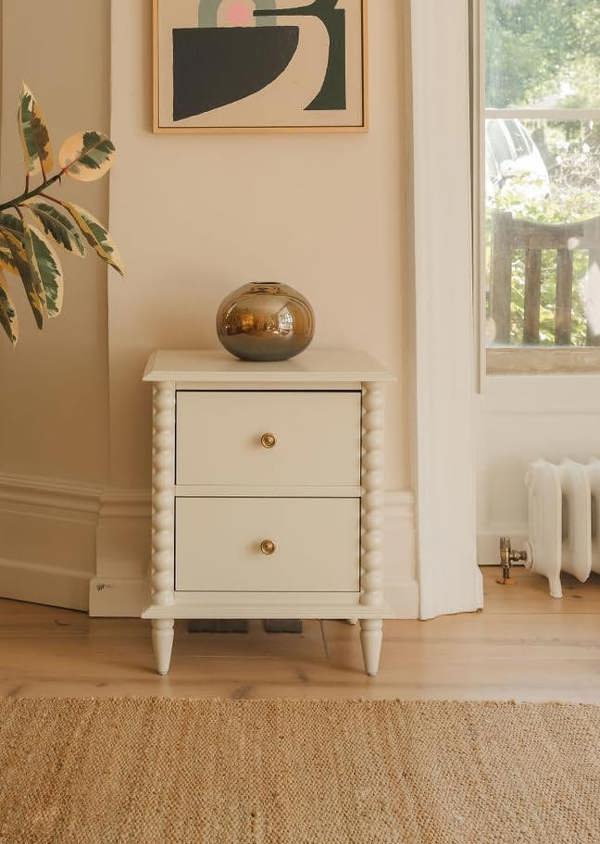 Cromwell Bedside Table with Bobbin Design